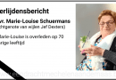 Overlijdensbericht Marie-Louise Schuermans
